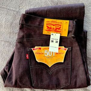 Levi’s 501 White Oak Cone Mills STF Jeans. 36” x 32”.